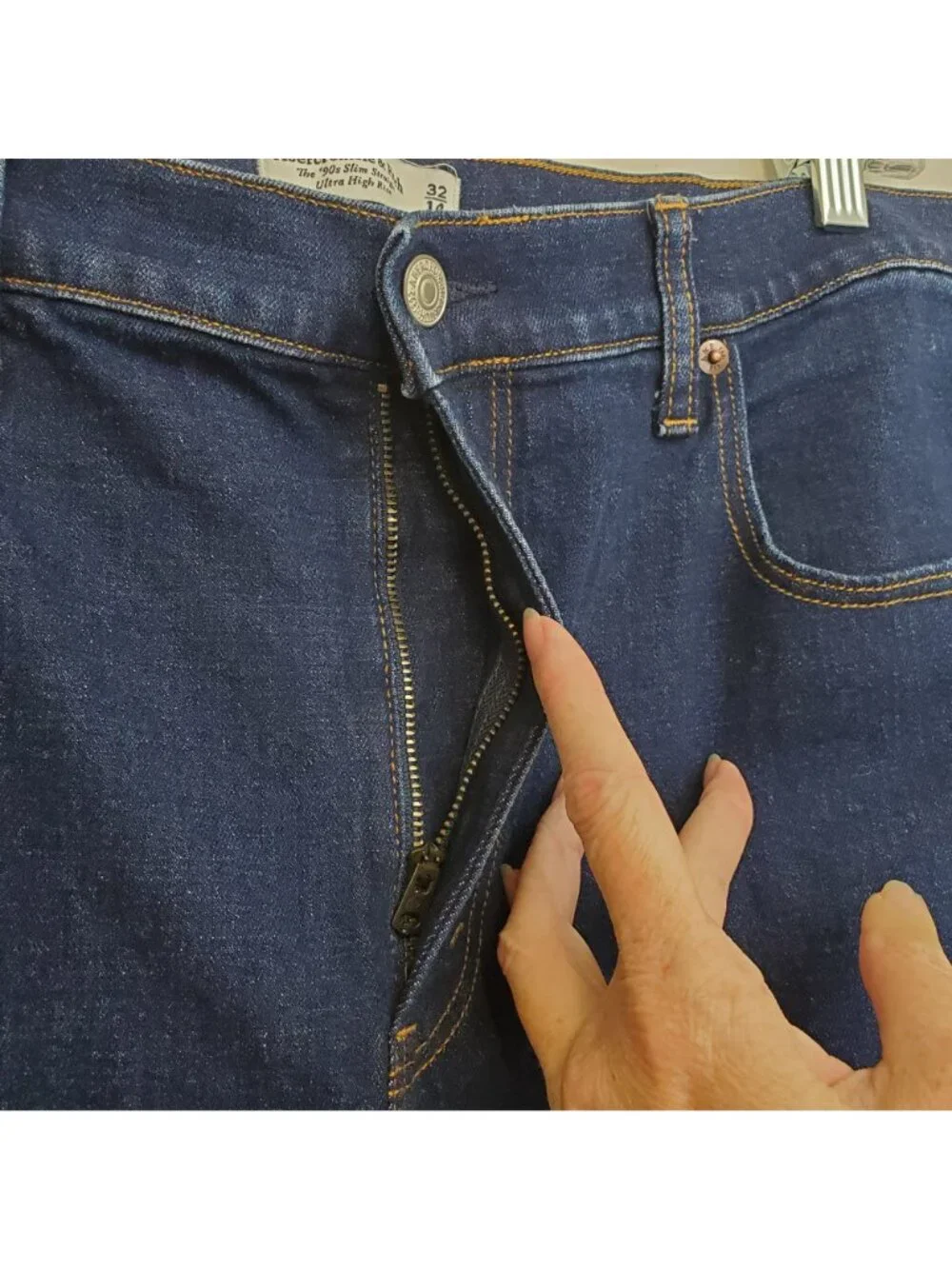 Abercrombie & Fitch The 90's Slim Straight, ultra high rise, 14 short